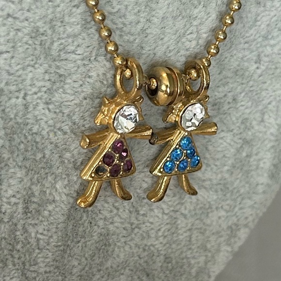 Vintage K.I.S. Gold Brats Charms Necklace - Picture 9 of 9